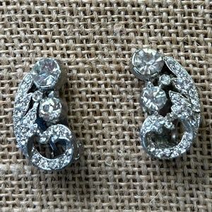 Vintage Silver Clip on Earrings